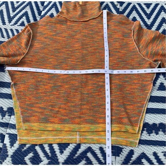 NWOT Free People Sunny Days boho retro Knit Mock Turtleneck Sweater sz XS - Picture 5 of 9